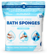 Scrubzz Disposable Rinse Free Bathing Wipes - 25 Pack - All - in - 1 Single Use Shower Wipes, Simply Dampen, Lather, and Dry Without Shampoo or Rinsing - Showlu Well Nation Store